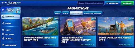 Offre de bonus sportif proposée par Bassbet pour les parieurs en ligne